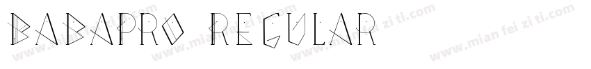 BabaPro Regular字体转换